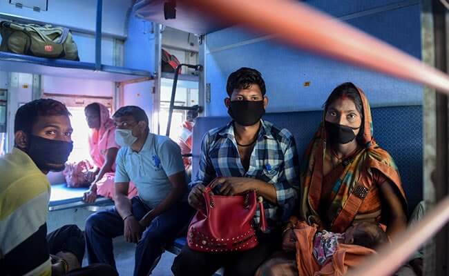 Migrant workers on shramik special train