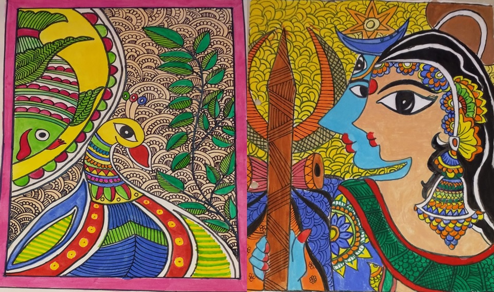 Mithila Painting, madhubani9 painting, Bihari Painting, Aapna Bihar, Art in Bihar, Indian Art